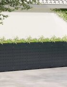 vidaXL Контейнер за съхранение на 6 коша Черно 408 x 775 x 1215 см