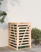 vidaXL Контейнер за съхранение на кош 84x90x1285 см дърво бор масив