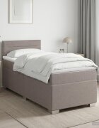 vidaXL Континентално легло с матрак Таупе 80 x 200 cm Текстил