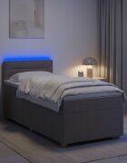 vidaXL Континентално легло с матрак Таупе 80 x 200 cm Текстил
