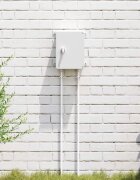vidaXL Контролен шкаф Сив 25 x 13 x 24 см ABS пластмаса