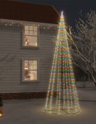 vidaXL Конусовидна елха многоцветна 732 LED 160x500 см