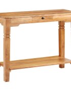 vidaXL Конзолна маса 100x40x76 cм акациево дърво масив