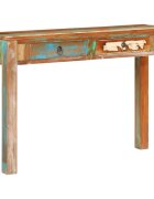 vidaXL Конзолна маса 110x30x75 cм регенерирано дърво масив
