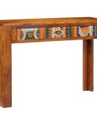 vidaXL Конзолна маса 110x35x75 cм акациево дърво масив