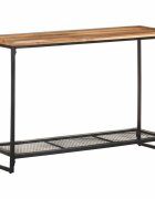 vidaXL Конзолна маса 110x35x75 см акациево дърво масив