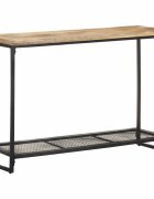 vidaXL Конзолна маса 110x35x75 см мангово дърво масив