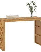 vidaXL Конзолна маса 110x35x75 см масивно тиково дърво