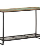 vidaXL Конзолна маса 110x35x75 см регенерирано дърво масив