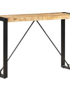 vidaXL Конзолна маса 110x35x76 см мангово дърво масив