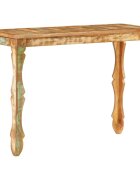 vidaXL Конзолна маса 110x40x76 см масивно регенерирано дърво