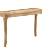 vidaXL Конзолна маса 118x38x76 cм манго масив