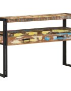 vidaXL Конзолна маса 120 x 33 x 75 см Солидно възстановено дърво