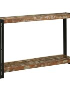 vidaXL Конзолна маса 120 x 33 x 75 см Солидно възстановено дърво