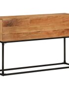 vidaXL Конзолна маса 120x30x75 cм акациево дърво масив