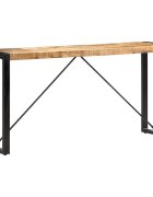 vidaXL Конзолна маса 150x35x76 см мангово дърво масив