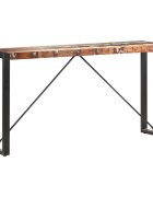 vidaXL Конзолна маса 150x35x76 см регенерирано дърво масив