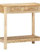 vidaXL Конзолна маса 80x35x74 cм манго масив