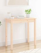 vidaXL Конзолна маса 80x40x75 см борово дърво масив