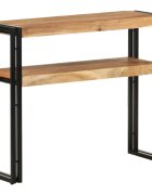 vidaXL Конзолна маса 90x30x75 см акациево дърво масив