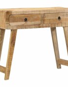 vidaXL Конзолна маса 90x32x75 cm Масивна дървесина грубо манго