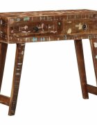 vidaXL Конзолна маса 90x32x75 cm Масивна дървесина Възстановена