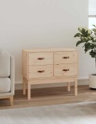 vidaXL Конзолна маса 90x40x78 см борово дърво масив