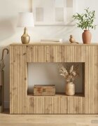 vidaXL Конзолна маса Артизан Дъб 101 x 29 x 74 см