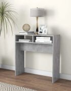 vidaXL Конзолна маса бетонно сив 78x30x80 см инженерно дърво