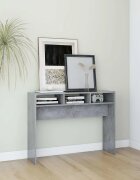 vidaXL Конзолна маса бетонно сива 105x30x80 см инженерно дърво