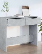 vidaXL Конзолна маса бетонно сива 90x36x75 см инженерно дърво