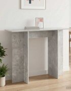vidaXL Конзолна маса Бетонно сиво 100 x 30 x 75 см Инженерна дървесина