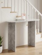 vidaXL Конзолна маса Бетонно сиво 100 x 395 x 75 см