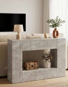 vidaXL Конзолна маса Бетонно Сиво 101 x 29 x 74 см