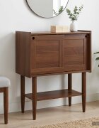 vidaXL Конзолна маса BILBAO Тъмен карамел 80 x 40 x 95 см