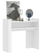 vidaXL Конзолна маса бяла 100x35x90 см инженерно дърво