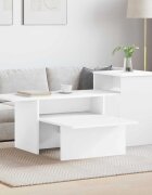vidaXL Конзолна маса Бяло 915 x 35 x 385 см Инженерна дървесина