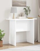 vidaXL Конзолна маса Бяло 93 х 40 х 75 см Инженерна дървесина