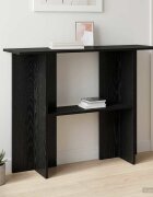 vidaXL Конзолна маса Черен дъб 100 x 30 x 75 см Инженерна дървесина