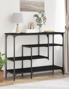 vidaXL Конзолна маса Черен дъб 100 x 35 x 75 см