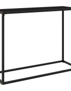vidaXL Конзолна маса черна 100x35x75 cм закалено стъкло