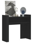 vidaXL Конзолна маса черна 100x35x90 см инженерно дърво