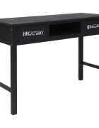 vidaXL Конзолна маса черна 110x45x76 cм дърво