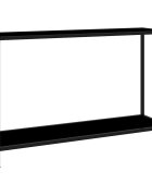 vidaXL Конзолна маса черна 120x35x75 cм закалено стъкло