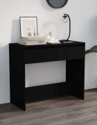 vidaXL Конзолна маса черна 89x41x765 см стомана