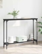 vidaXL Конзолна маса Черния дъб 100 x 225 x 75 см Инженерна дървесина