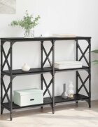 vidaXL Конзолна маса Черния дъб 100 x 28 x 805 см Инженерна дървесина