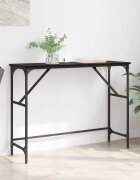 vidaXL Конзолна маса Черния дъб 100 x 32 x 75 см Инженерна дървесина