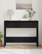 vidaXL Конзолна маса Черния дъб 100 x 35 x 765 см Инженерна дървесина