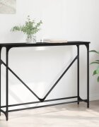 vidaXL Конзолна маса Черния дъб 102 x 23 x 75 см Инженерна дървесина